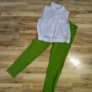 Be Cool Sheer Cream Collard Crop Top